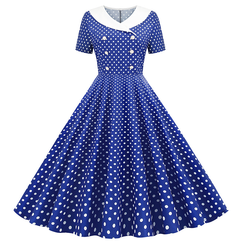 50S 60S Vintage Polka Dot Prin - đánh giá và giá Women'S Fashion Of The 60S