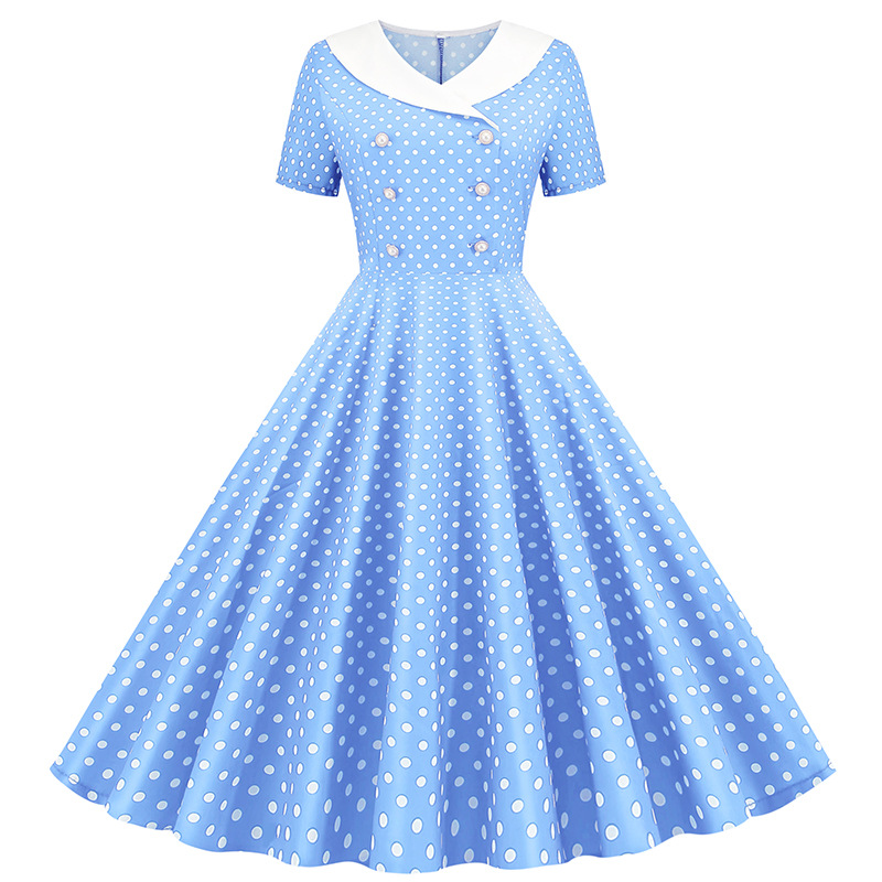 50S 60S Vintage Polka Dot Prin - đánh giá và giá Women'S Fashion Of The 60S