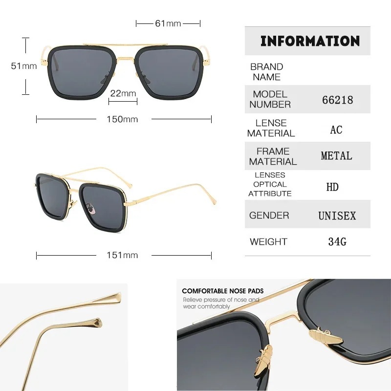 Steam Punk Tony Stark Sunglass - đánh giá và giá Women'S Fashion Eyeglass Frames